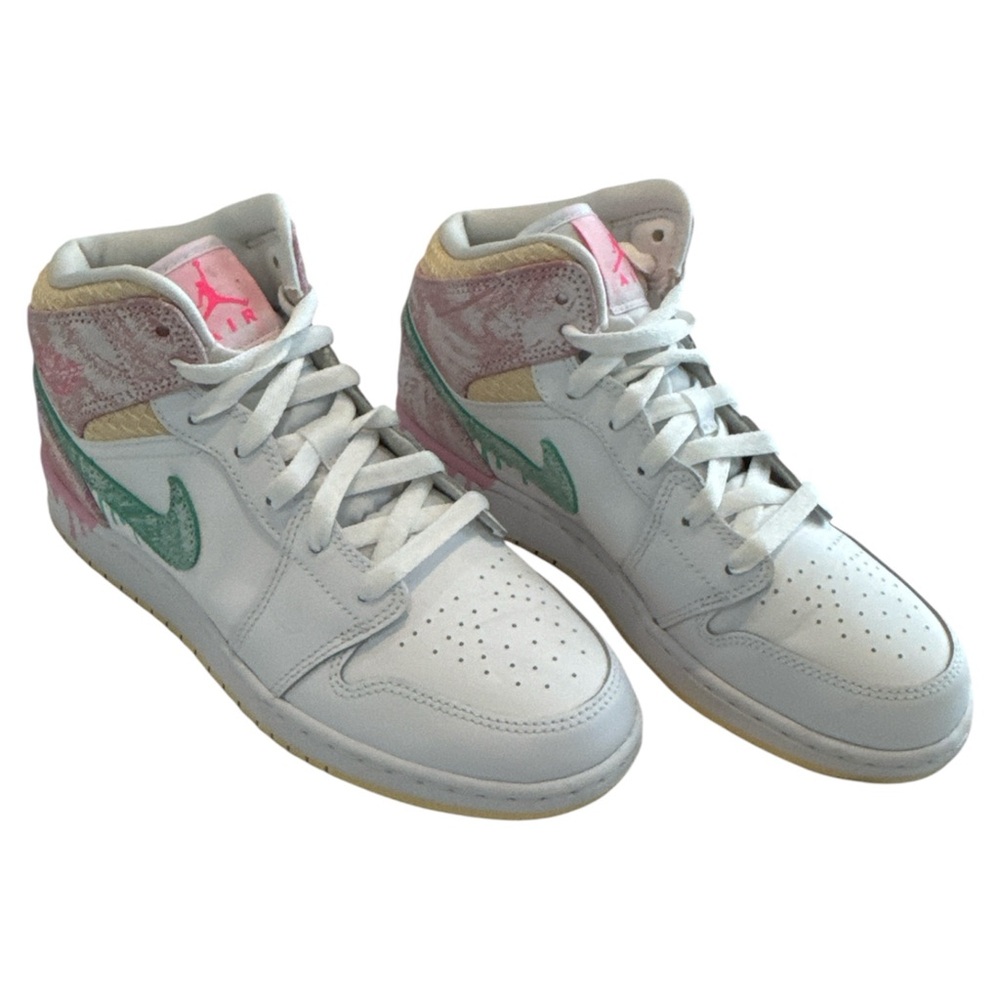 Nike Women's Air Jordan 1 Mid Paint Drip Sneakers